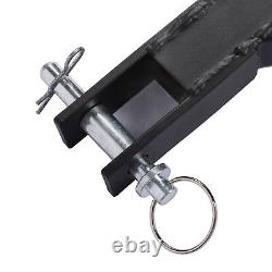 Attelage de remorque à 3 points avec récepteur de 2 pouces, attelage rapide, résistant à la rouille, robuste pour tracteur