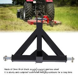 Attelage de remorque à 3 points avec récepteur de 2 pouces, attelage rapide, résistant à la rouille, robuste pour tracteur