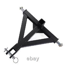 Attelage de remorque à 3 points avec récepteur de 2 pouces, attelage rapide, résistant à la rouille, robuste pour tracteur