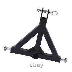 Attelage de remorque à 3 points avec récepteur de 2 pouces, attelage rapide, résistant à la rouille, robuste pour tracteur