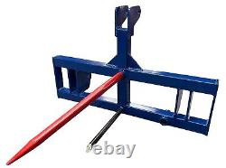 Bale Spike/Transporteur Attelage 3 Points CAT 2 Pins Haut et Bas Cadre Robuste
