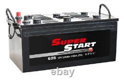 Batterie de démarrage premium SUPER START 12V pour camion-tracteur lourd 625