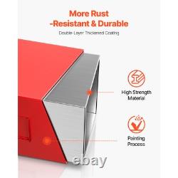 Boîte de Ballast Attelage Rapide Catégorie 1 pour Tracteur avec Contrepoids Rouge