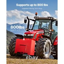 Boîte de Ballast Attelage Rapide Catégorie 1 pour Tracteur avec Contrepoids Rouge