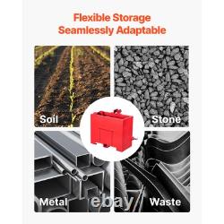 Boîte de Ballast Attelage Rapide Catégorie 1 pour Tracteur avec Contrepoids Rouge