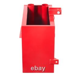 Boîte de Ballast Attelage Rapide Catégorie 1 pour Tracteur avec Contrepoids Rouge