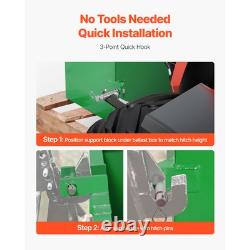 Boîte de ballast attelage facile contrepoids vert catégorie 1 pour tracteur à 3 points