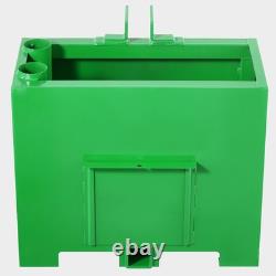 Boîte de ballast attelage facile contrepoids vert catégorie 1 pour tracteur à 3 points