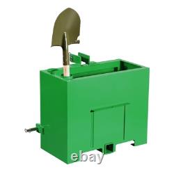 Boîte de ballast attelage facile contrepoids vert catégorie 1 pour tracteur à 3 points