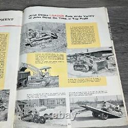 Brochure vintage de 1958 John Deere 440 pour un tracteur industriel à chenilles lourd d'occasion.