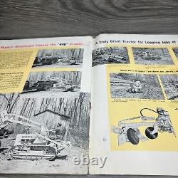 Brochure vintage de 1958 John Deere 440 pour un tracteur industriel à chenilles lourd d'occasion.