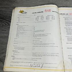 Brochure vintage de 1958 John Deere 440 tracteur industriel sur chenilles lourdes Annonce d'occasion
