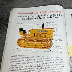 Brochure vintage de 1958 John Deere 440 tracteur industriel sur chenilles lourdes Annonce d'occasion