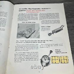 Brochure vintage de 1958 John Deere 440 tracteur industriel sur chenilles lourdes Annonce d'occasion