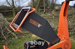 Broyeur de bois 3,5 capacité processeur broyeur lourd 15 ch moteur à essence remorquable