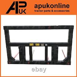 Cadre de grande balle carrée robuste M28 x 1100mm avec 4 dents à pointes et cône 2 pour tracteur