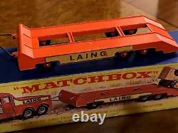 Camion Vintage Matchbox King MIB Scammell Heavy Duty Mover & Tracteur Caterpillar