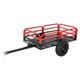Chariot De Jardin En Acier 425 L, Remorque Basculante Utilitaire Pour Tracteur Et Tondeuse Autoport&eacute;e Atv