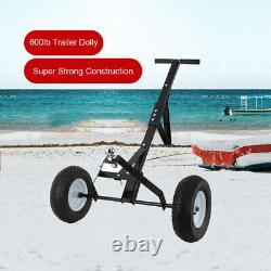 Chariot de remorque de bateau résistant pour caravane yacht camper 16 pneus