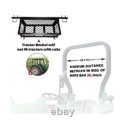 Coffre à outils de tracteur robuste - Accessoires de plateau à outils universels pour tracteurs