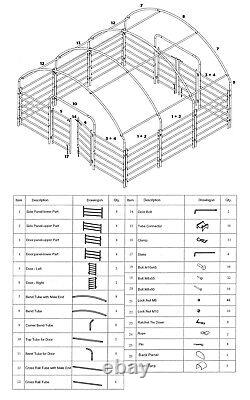 Couverture robuste 305gsm avec abri de petit élevage