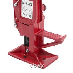 Cric de ferme 3 tonnes robuste de 60 pouces de hauteur, cric à crémaillère pour agriculteurs, outil de levage pour tracteur