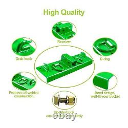 Crochets boulonnés pour tracteur, accessoires pour godet de tracteur robuste, prise boulonnée
