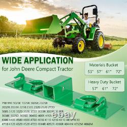 Crochets de saisie pour tracteur compact à boulonner Heavy Duty avec récepteur 2 pour John Deere 1025R