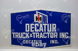 Decatur Camion & Tracteur I-h International 27x18 Signal De Service Lourd! 1/8 Acier