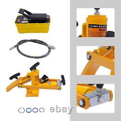 Démonte-pneu hydraulique pour tracteur routier avec pompe à pied, kit d'outils robuste