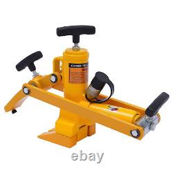 Démonte-pneu hydraulique pour tracteur routier avec pompe à pied, kit d'outils robuste