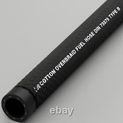 Durite de carburant lourde en coton tressé pour diesel et huile - Tracteurs et machines