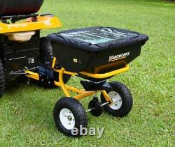 Épandeur de diffusion de remorque de 85 lb Heavy Duty pour tracteur de jardin ATV répandant des graines