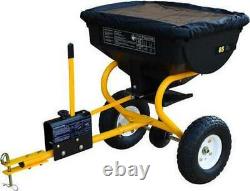 Épandeur de diffusion de remorque de 85 lb Heavy Duty pour tracteur de jardin ATV répandant des graines