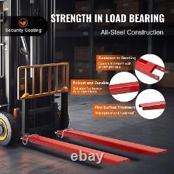 Extensions de fourche de chariot élévateur 72x4.5 pouces Pour palettes lourdes Adapté aux fourches jusqu'à 4.2