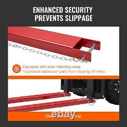 Extensions de fourche de chariot élévateur 72x4.5 pouces Pour palettes lourdes Adapté aux fourches jusqu'à 4.2