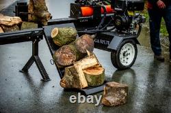 Fendeur de bûches tractable à essence de 37 tonnes avec table de levage