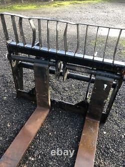 Fourches De Palettes Manitou Sur Cadre Transport Lourd Bonne Qualité 9 Tonnes