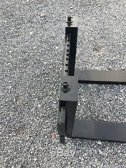 Fourches Tracteur Avec Plaque Arrière Très Lourd Devoir Vgc No Tva