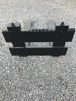 Fourches Tracteur Avec Plaque Arrière Très Lourd Devoir Vgc No Tva