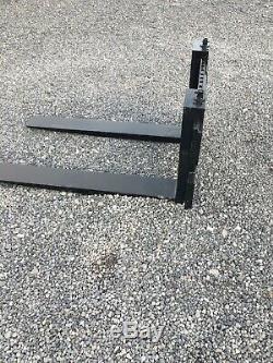 Fourches Tracteur Avec Plaque Arrière Très Lourd Devoir Vgc No Tva