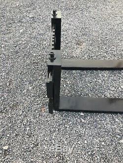 Fourches Tracteur Avec Plaque Arrière Très Lourd Devoir Vgc No Tva