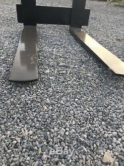 Fourches Tracteur Avec Plaque Arrière Très Lourd Devoir Vgc No Tva