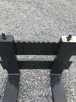 Fourches Tracteur Avec Plaque Arrière Très Lourd Devoir Vgc No Tva