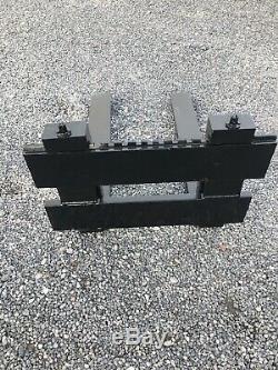 Fourches Tracteur Avec Plaque Arrière Très Lourd Devoir Vgc No Tva