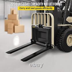Fourches à palettes 1000kg 2200lbs Attache d'équipement de tracteur robuste
