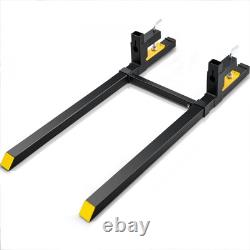 Fourches à palettes robustes 2000 lbs longueur totale de 60 pouces avec stabilisateur ajustable à pince