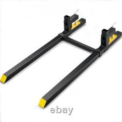 Fourches à palettes robustes 2000 lbs longueur totale de 60 pouces avec stabilisateur ajustable à pince