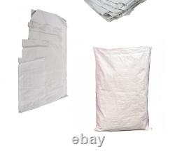 Fourni Polypropylène Flood Defence Sandbags Sacs Lourdes Blancs Grande Taille Pb