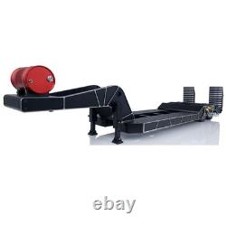 Grande Vente 1/14 TOUCANRC Châssis de Remorque RC à 2 Essieux Haute Résistance Tractor Semi Camion